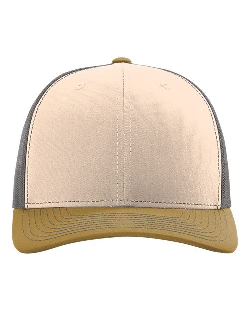 Beige Brown and Grey Hat