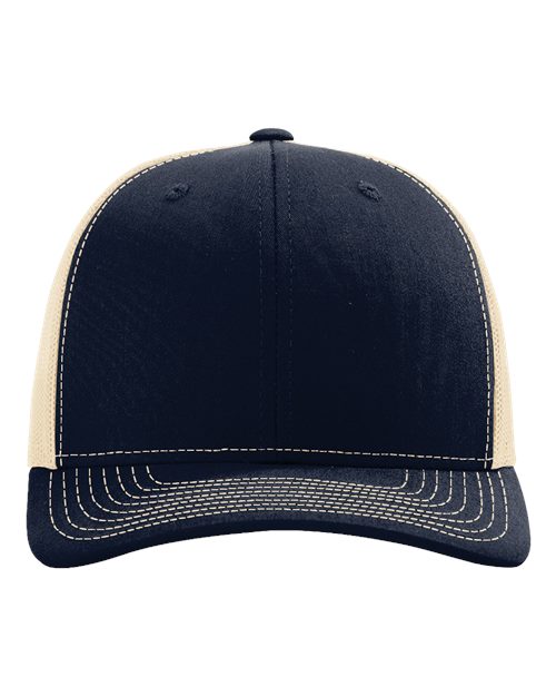 Navy and Beige Hat