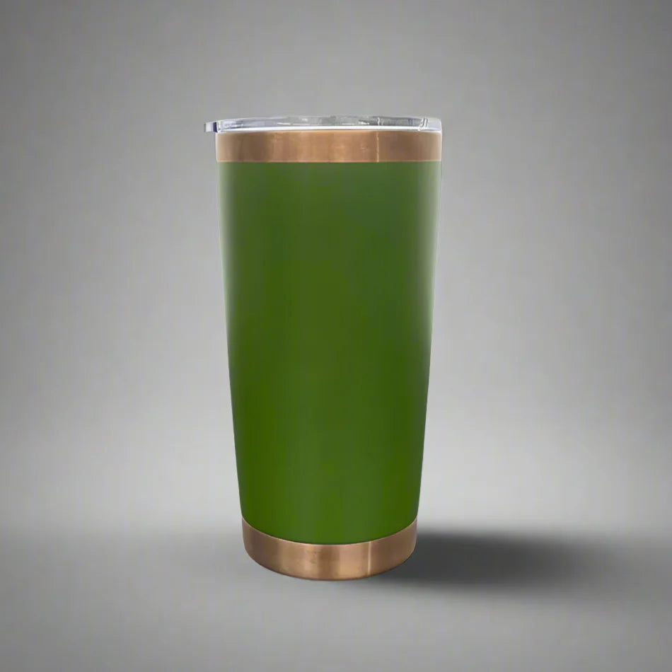 20oz Copper Plated Green Tumbler
