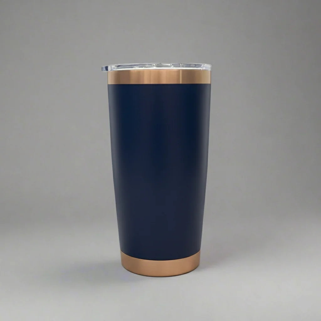 20oz Copper Plated Navy Tumbler
