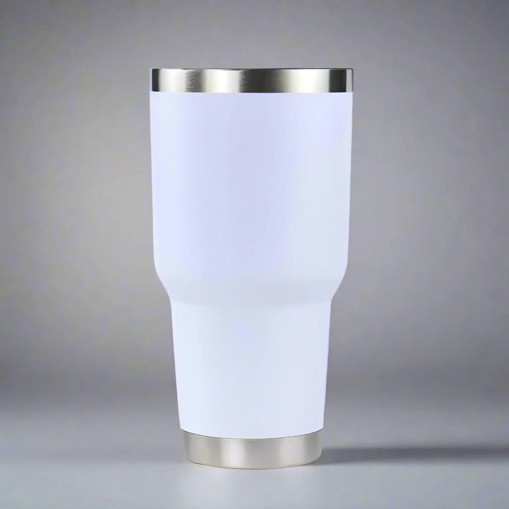 30oz White Tumbler