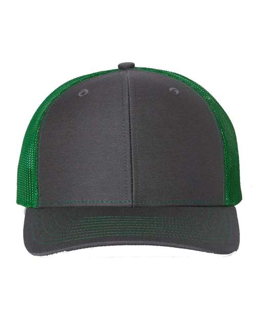 Dark Grey and Green Hat
