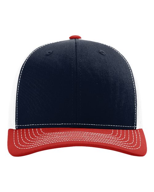 Red Blue and White Hat