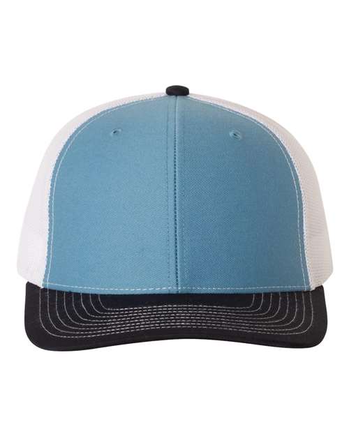 Black Blue and White Hat