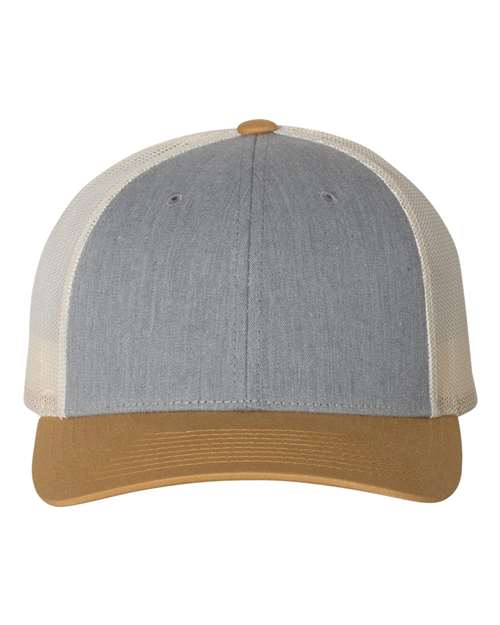 Gold Grey and White Hat
