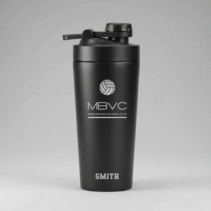 20oz Stainless Shaker Bottle - Black