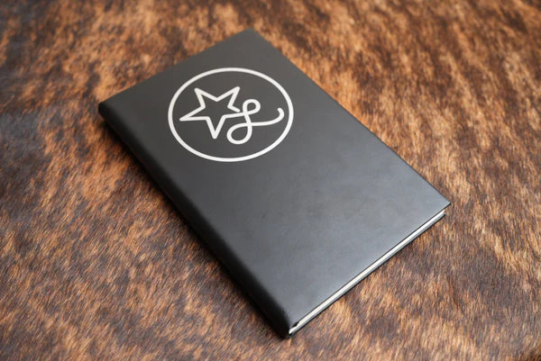 Black and Silver Leatherette Journal
