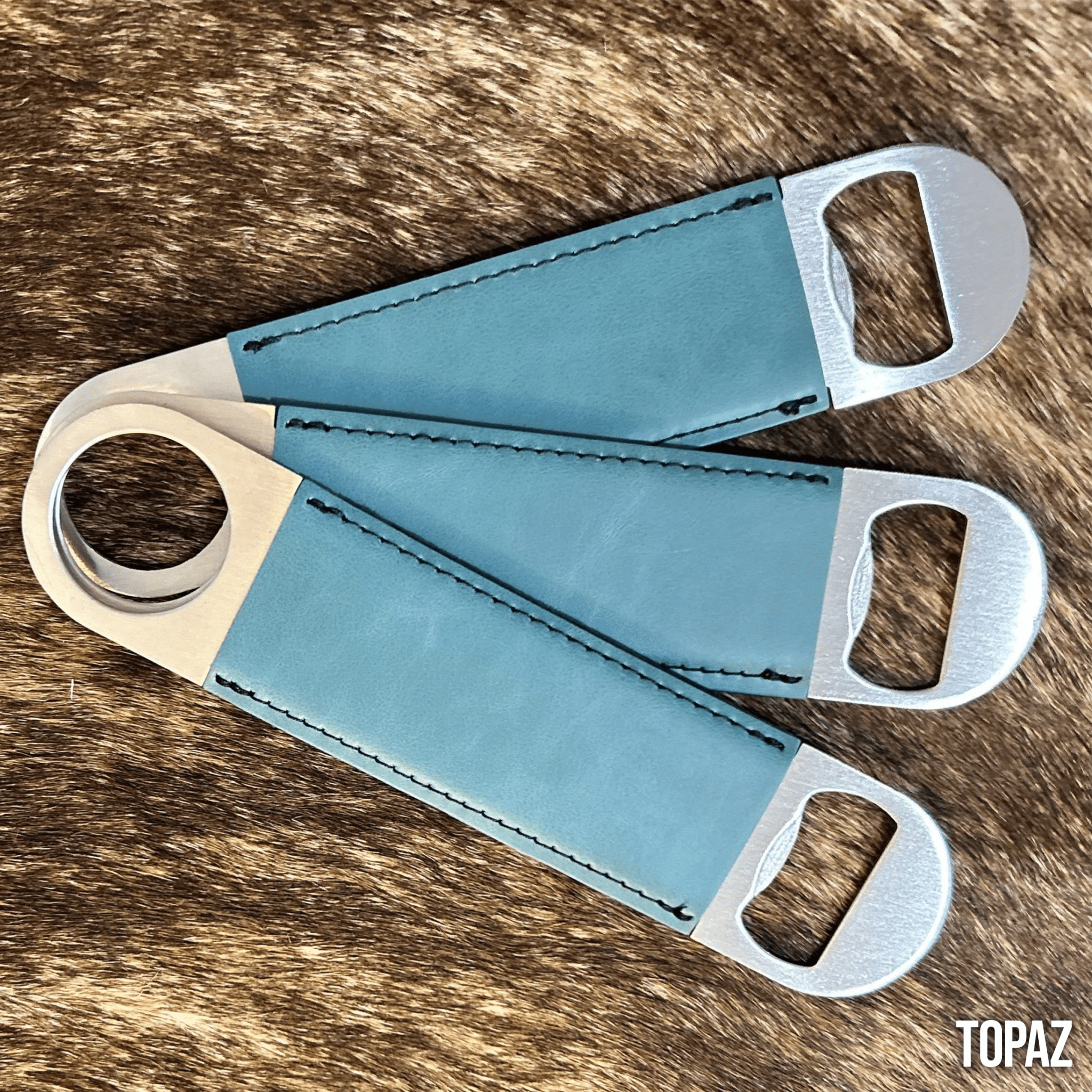 Topaz Leatherette Bottle Opener