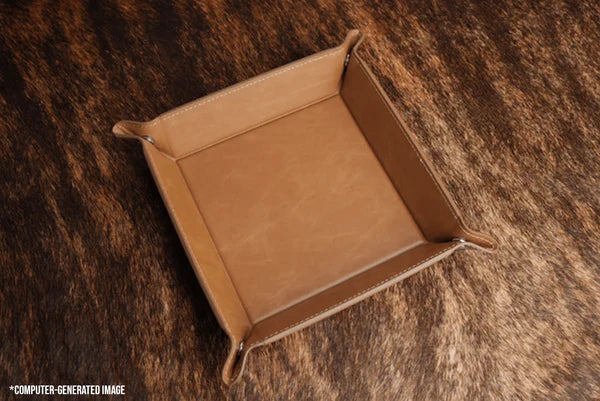 Buckskin Leatherette Tray 