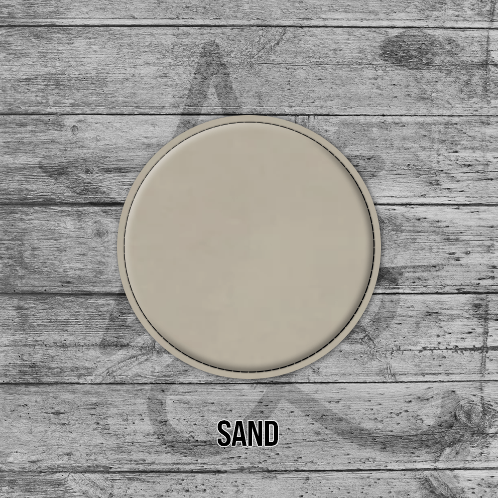 Sand Circle Leatherette Coasters