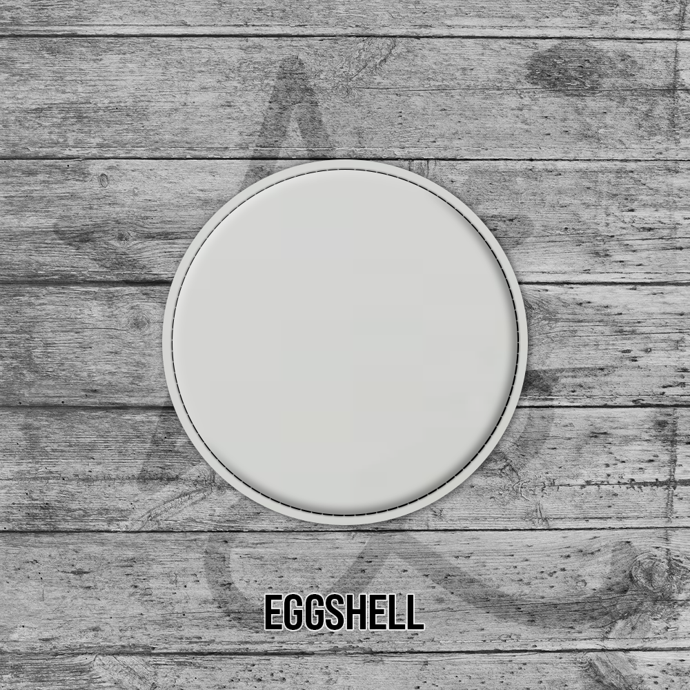 Eggshell Circle Leatherette Coasters