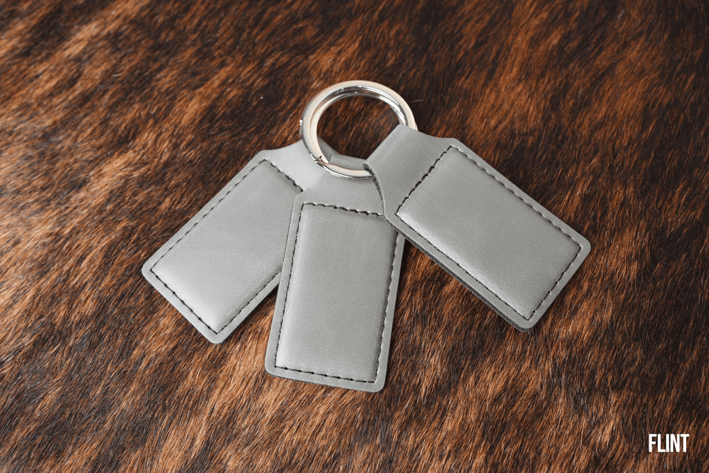 Flint Leatherette Keychains
