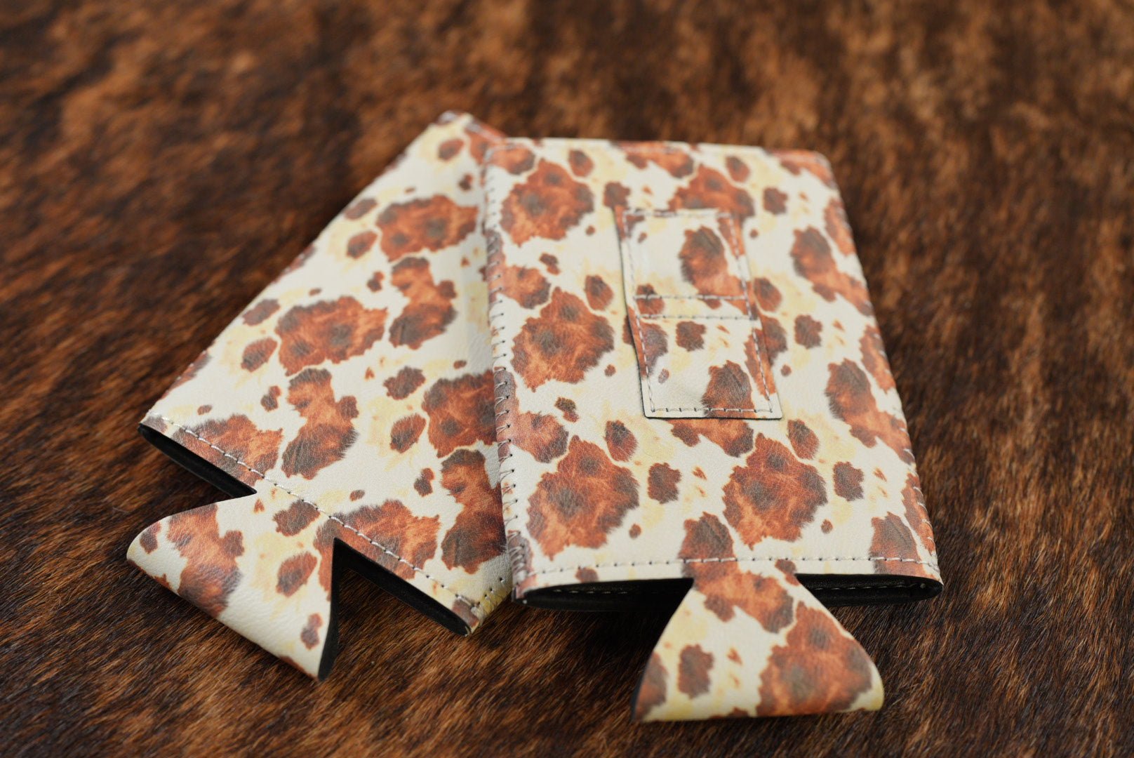 Magnetic SLIM Leatherette Can Duster Cowhide