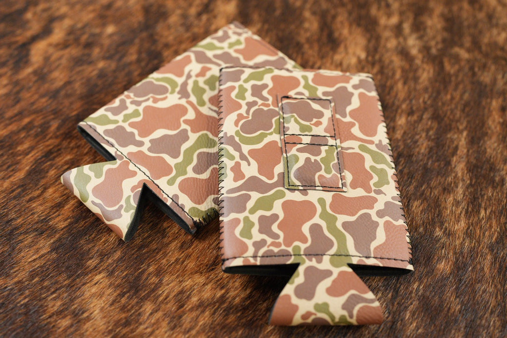 Magnetic SLIM Leatherette Can Dusters Camo