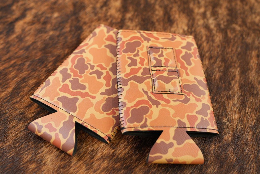 Magnetic SLIM Leatherette Can Dusters Camo