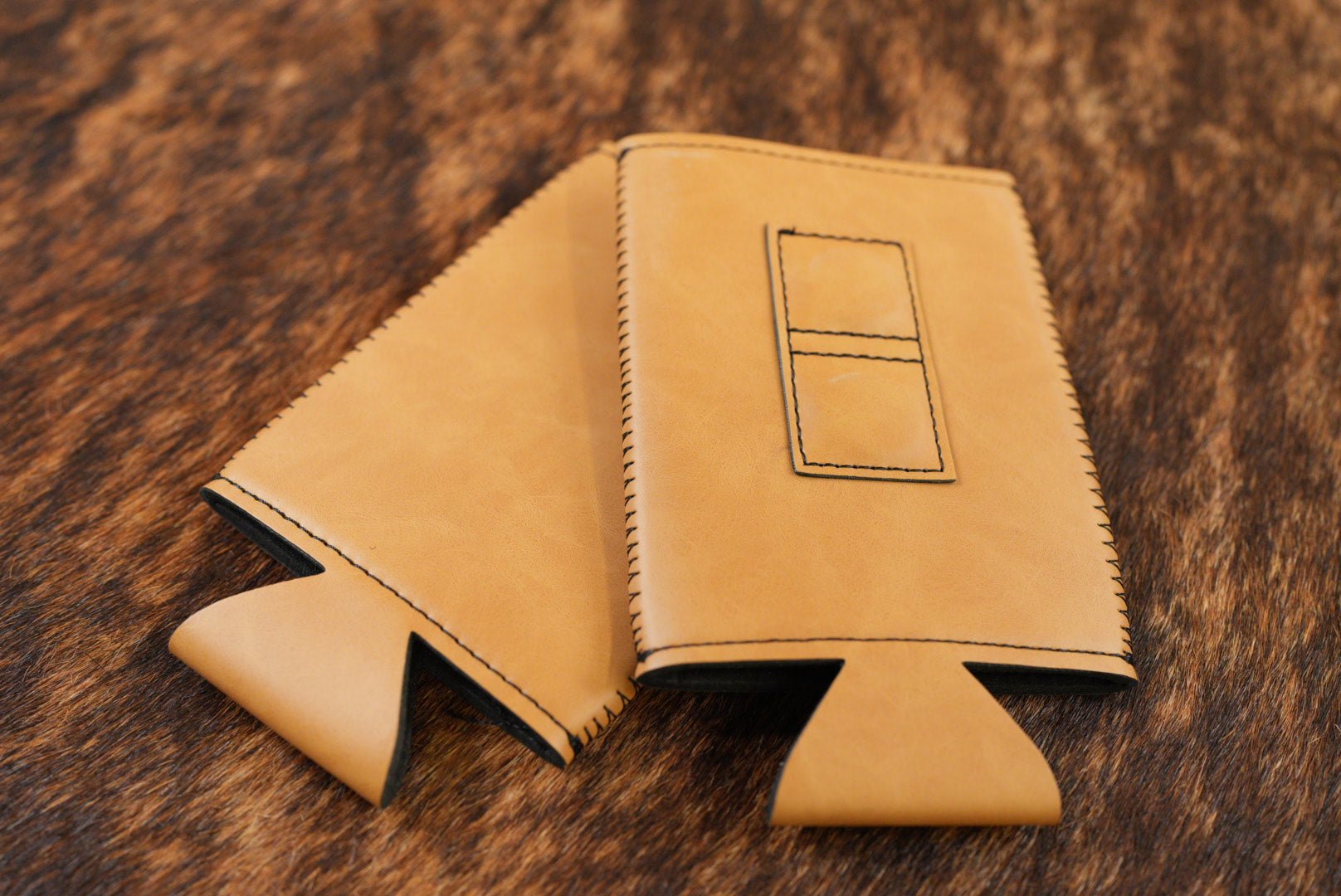Magnetic SLIM Leatherette Can Duster Tan
