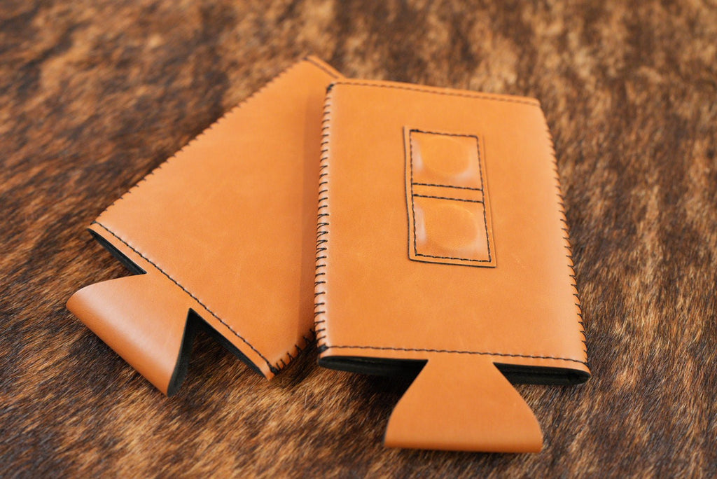 Magnetic SLIM Leatherette Can Duster Brown