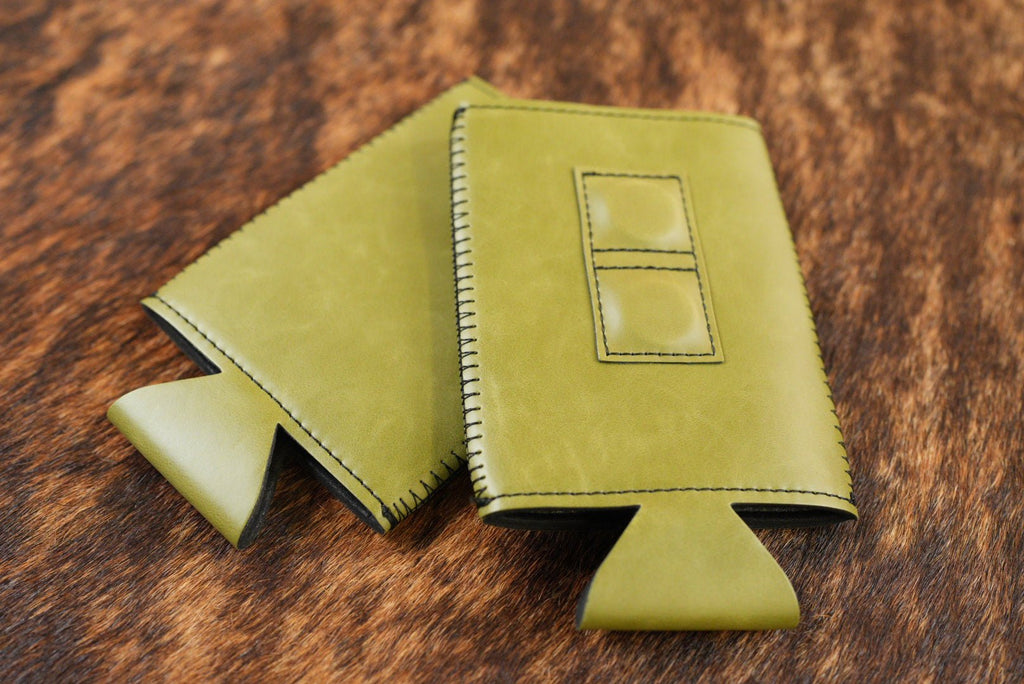 Magnetic SLIM Leatherette Can Duster Green