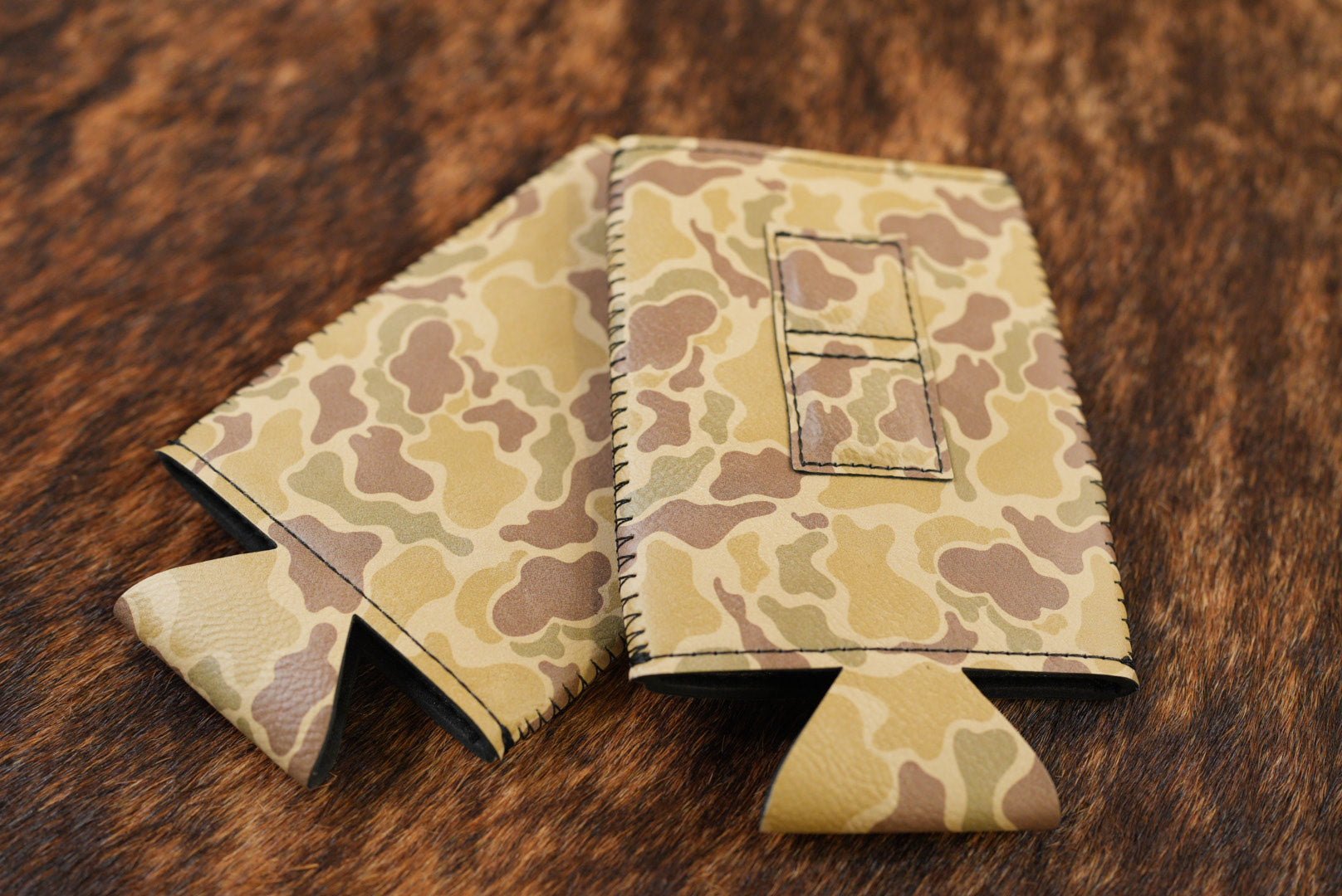 Magnetic SLIM Leatherette Can Duster Camo