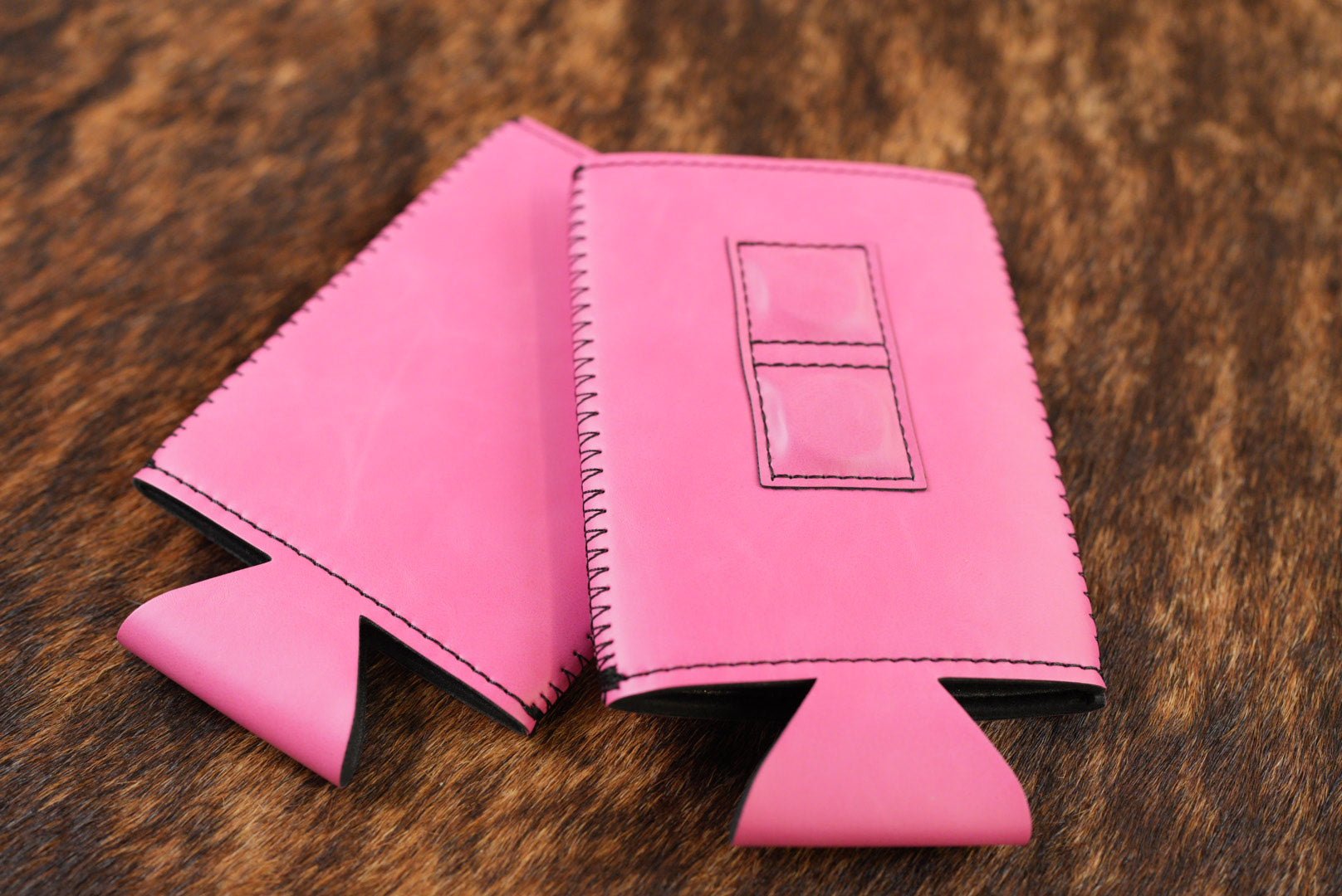 Magnetic SLIM Leatherette Can Duster Pink